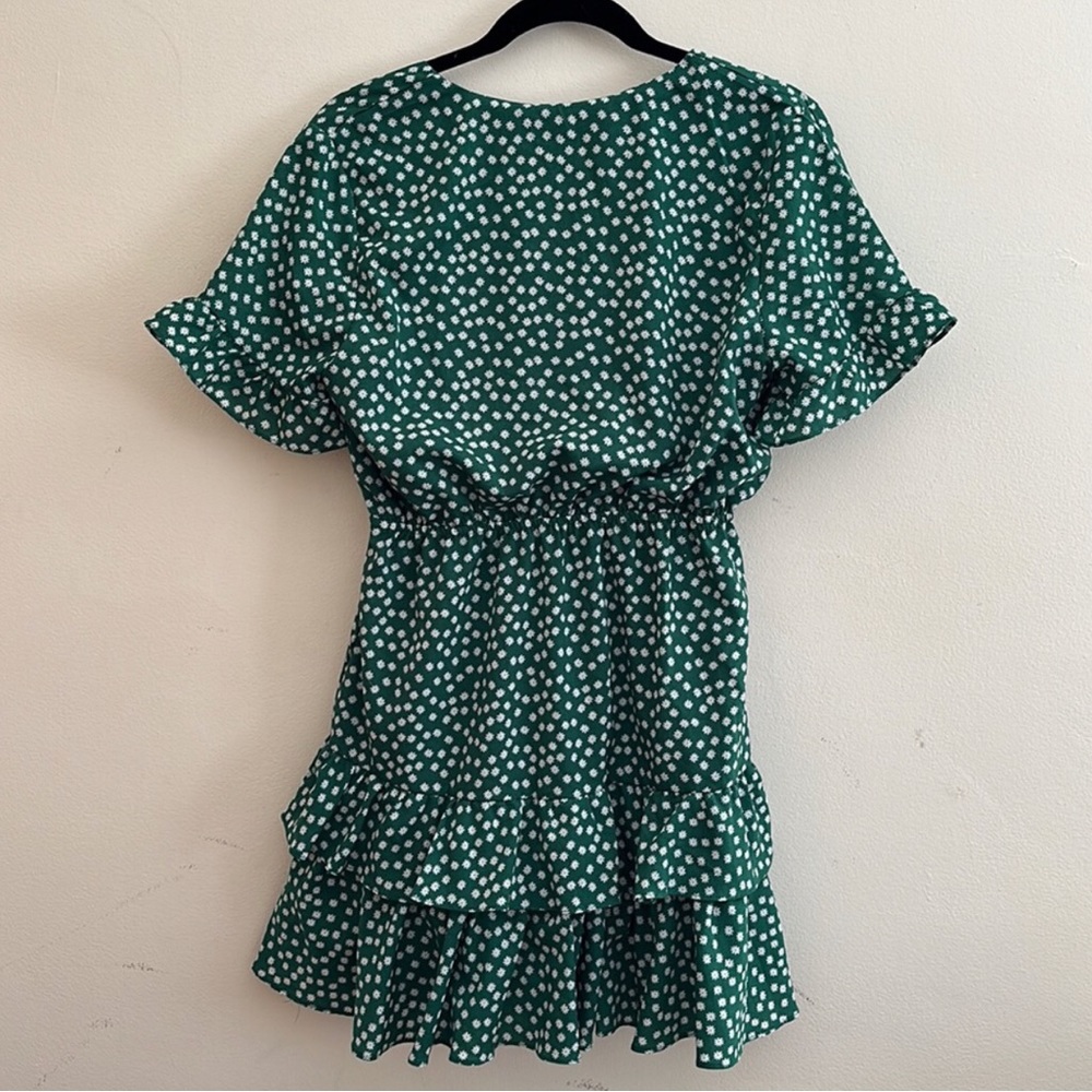 Hello Molly Green Tie Front Dress - Picture 3 of 6